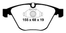 EBC 08-10 BMW M3 4.0 (E90) Redstuff Front Brake Pads-5