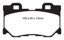 EBC 08-13 Infiniti FX50 5.0 Yellowstuff Rear Brake Pads-13