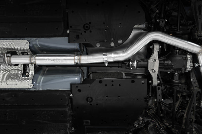 MBRP 2022+ Subaru WRX 3in Cat-Back Dual Split Rear Quad Carbon Fiber Tips Race Profile Exhaust - 0