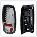 Spyder Chevy Silverado 1500/2500 03-06 (Does Not Fit Stepside)LED Tail Lights Chrm ALT-YD-CS03-LED-C-16