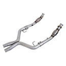 BBK 05-10 Mustang 4.6 GT High Flow X Pipe With Catalytic Converters - 2-3/4-4