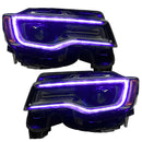 Oracle 14-21 Jeep Grand Cherokee Dynamic Headlight DRL Upgrade Kit - ColorSHIFT - Dynamic-11