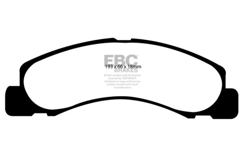 EBC 00-02 Ford Excursion 5.4 2WD Extra Duty Front Brake Pads - 0