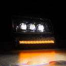 AlphaRex 03-06 Chevy Silverado 1500/2500HD/3500HD/Avalanche Alpha-Black NOVA LED Proj Headlights-8
