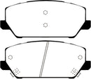 EBC 2019+ Hyundai Veloster (2nd Gen) 2.0L Turbo N Greenstuff Front Brake Pads-2