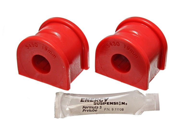 Energy Suspension 97-04 Chevy Corvette Red 19mm Rear Sway Bar Bushing Set - Reuse OE Brackets - 0