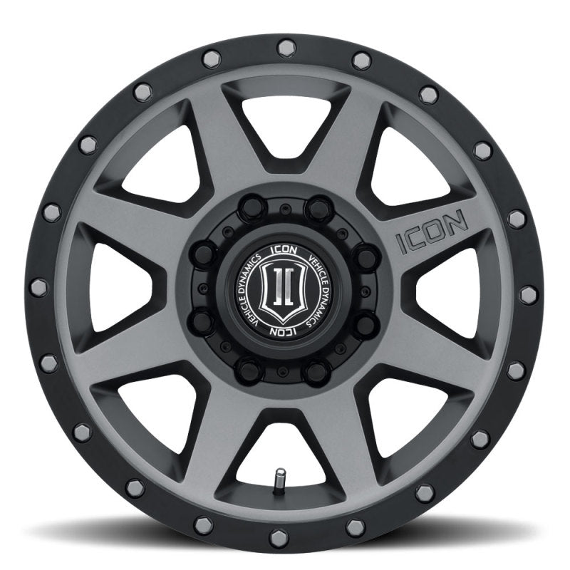 ICON Rebound HD 18x9 8x180 12mm Offset 5.5in BS 124.2mm Bore Titanium Wheel - 0