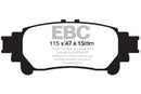 EBC 10+ Lexus RX350 3.5 (Japan) Greenstuff Rear Brake Pads-5
