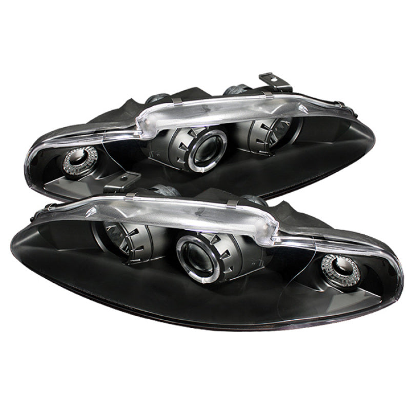 Spyder Mitsubishi Eclipse 95-96 Projector Headlights LED Halo Black High H1 Low H1 PRO-YD-ME95-HL-BK - 0