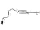 aFe Scorpion 2-1/2in Aluminized Steel Cat-Back Exhaust w/ Black Tips 07-17 Toyota FJ Cruiser V6 4.0L-6