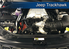 J&L 15-23 Dodge Hellcat/Demon 6.2L Hemi Passenger Side Oil Separator 3.0 - Black Anodized - 0