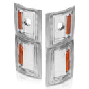 ANZO 1994-1998 Chevrolet Blazer Corner Lights Clear Lens w/ Amber Reflector-5