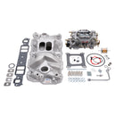 Edelbrock Manifold And Carb Kit Performer Eps Small Block Chevrolet 1957-1986 Natural Finish-5