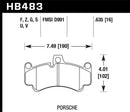 Hawk 2013 Porsche 911 Turbo S HPS 5.0 Front Brake Pads-2