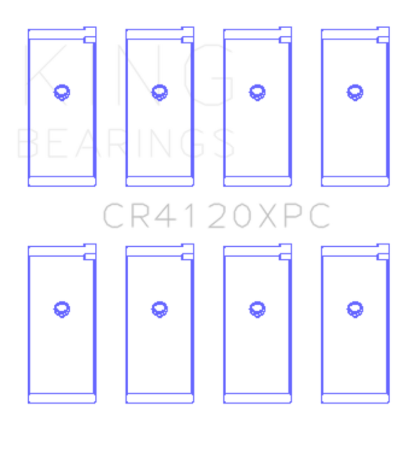 King Mitsubishi 4G63/4G64 Performance Coated Connecting Rod Bearing (Set of 4) - Size STD