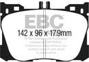 EBC 2017+ Mercedes-Benz E300 (W213) 2.0L Turbo Yellowstuff Front Brake Pads-4