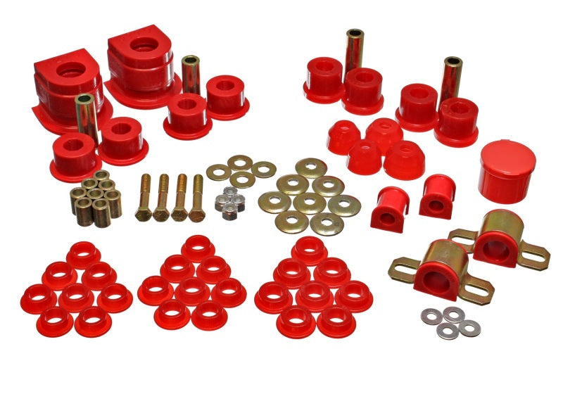 Energy Suspension 86-91 Mazda RX7 Red Hyper-Flex Master Bushing Set - 0