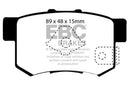 EBC 05-06 Honda CR-V 2.4 Greenstuff Rear Brake Pads-5