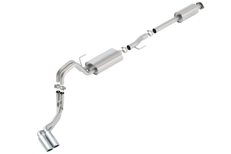 Borla 15-16 Ford F-150 3.5L EcoBoost Ext. Cab Std. Bed Catback Exhaust S-Type Truck Side Exit - 0