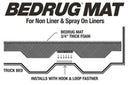 BedRug 02-16 Dodge Ram 6.25ft Bed w/o Rambox Bed Storage Mat (Use w/Spray-In & Non-Lined Bed)-8