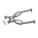 BBK 96-04 Mustang 4.6 GT / Cobra Short Mid X Pipe w Catalytic Converters 2-1/2 For Long Tube Headers-3