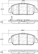 StopTech Sport Performance 13-17 Honda Accord Front Brake Pads-3