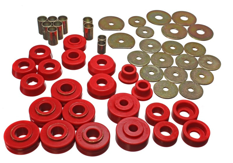 Energy Suspension 65-70 Impala/Caprice Red Body Mount Set - 0