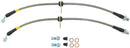 StopTech 00-05 Toyota MR2 Spyder Rear Stainless Steel Brake Lines-4