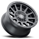 ICON Compression 17x8.5 5x150 25mm Offset 5.75in BS 110.1mm Bore Satin Black Wheel-3