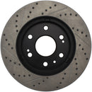 StopTech 05-10 GMC Sierra 1500 (w Rear Drum) / 07-09 GMC Yukon Front Left Slotted & Drilled Rotor-9