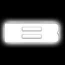 ORACLE Lighting Universal Illuminated LED Letter Badges - Matte White Surface Finish - B-1