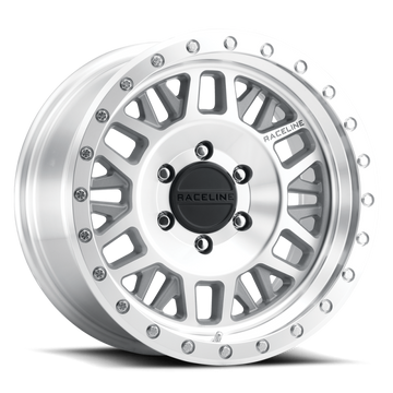 Raceline 951MC Ryno 17x9in / 6x139.7 BP / -12mm Offset / 106.1mm Bore - Machined Wheel