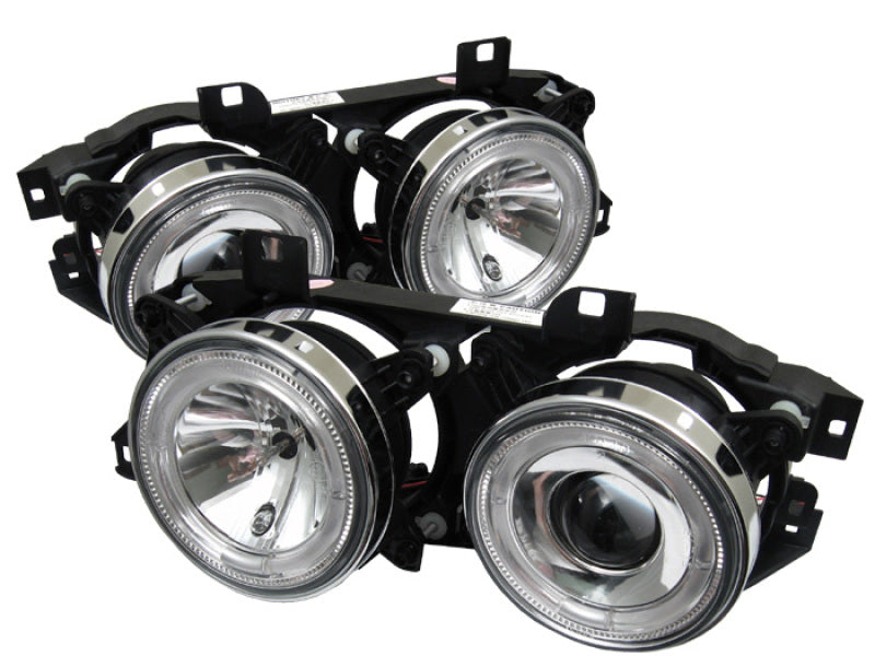 Spyder BMW E34 5-Series 89-94 Projector Headlights NO FIT 750 LED Halo Chrm PRO-YD-BMWE34-HL-C - 0