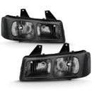 ANZO 2003-2017 Chevy Express Crystal Headlight Black-14