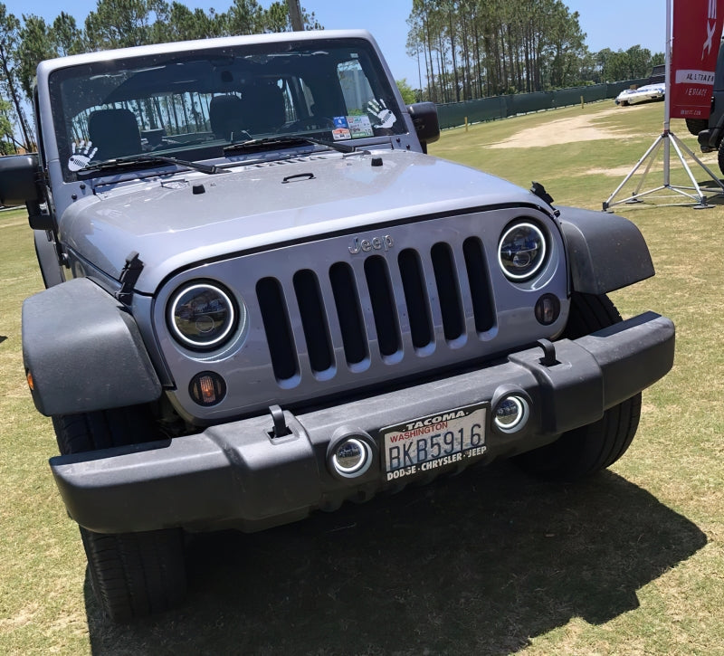 Oracle 07-18 Jeep Wrangler JK Switchback LED Halo Headlights - Amber/White - Switchback