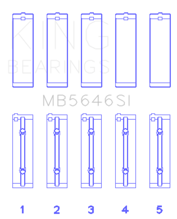 King Engine Bearings Toyota 1AZFE/2AZFE Main Bearing Set