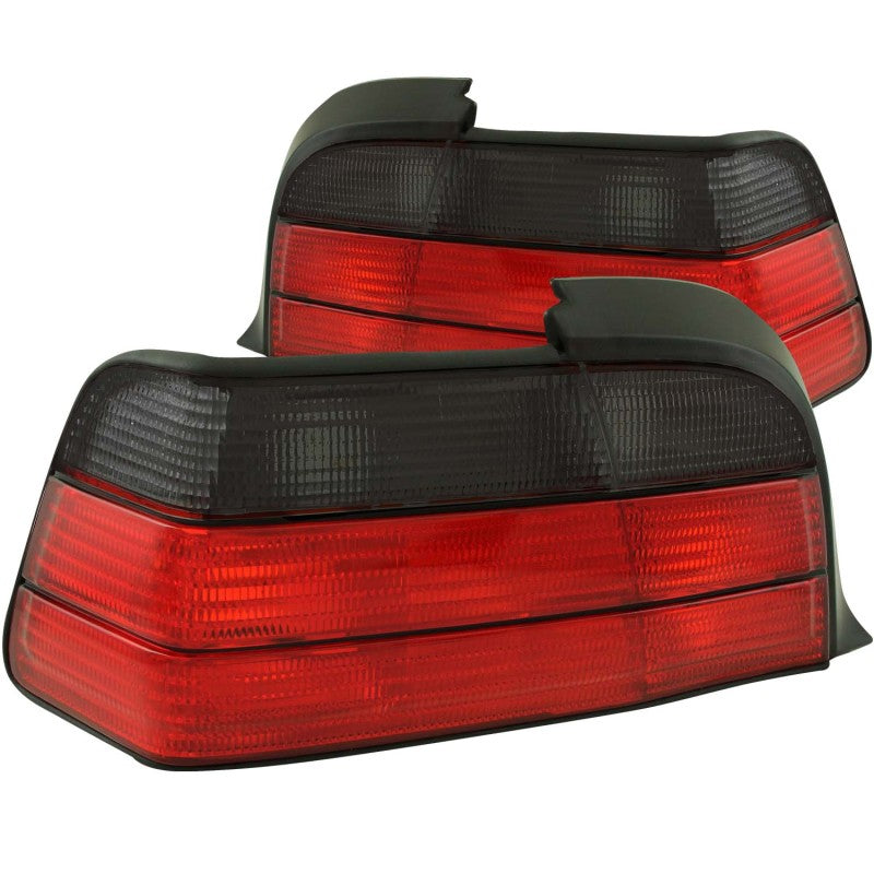 ANZO 1992-1998 BMW 3 Series E36 Coupe/Convertable Taillights Red/Smoke - 0