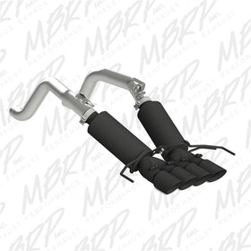 MBRP 14-19 Chevy Corvette V8 6.2L 3in Black Dual Cat Back w/ 4in Quad Dual Wall Tips - 0