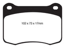 EBC 08+ Lexus IS-F 5.0 Yellowstuff Rear Brake Pads-13
