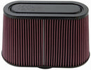 K&N Universal Filter with Carbon Fiber Top & Base-12in Base O/S Length x 6in Base O/S Width x 7in H-2