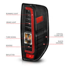 ANZO 2005-2021 Nissan Frontier LED Taillights Black Housing/Clear Lens-5