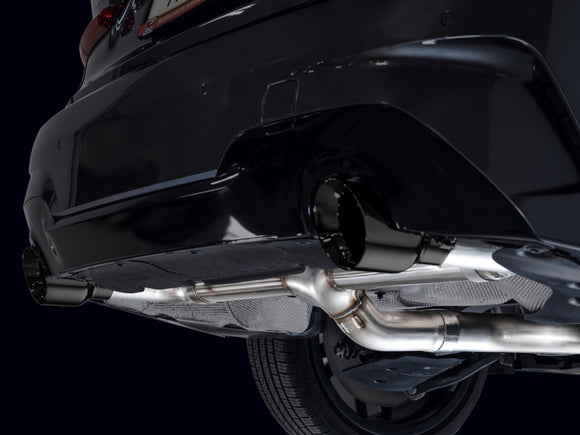 AWE Tuning 19-23 BMW 330i / 21-23 BMW 430i Base G2X Track Edition Axle-Back Exhaust - Diamond Black