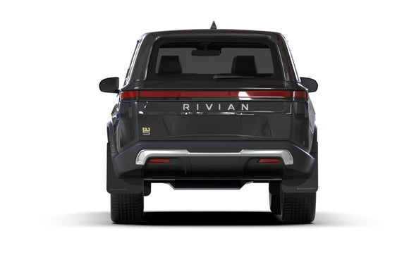 Rally Armor 22-26 Rivian R1S Black UR Mud Flap w/Metallic Black Logo