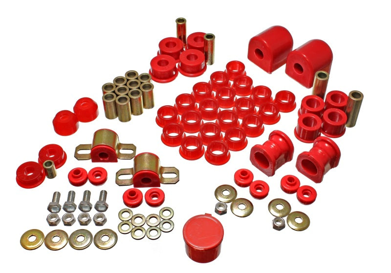 Energy Suspension 91-94 Nissan Sentra/NX1600/2000 Red Hyper-Flex Master Bushing Set - 0