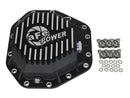 aFe Power Pro Ser Rear Diff Cover Black w/Mach Fins 2017 Ford Diesel Trucks V8-6.7L(td) Dana M275-14-8