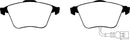 EBC 07-10 Audi TT Quattro 3.2 Yellowstuff Front Brake Pads-6