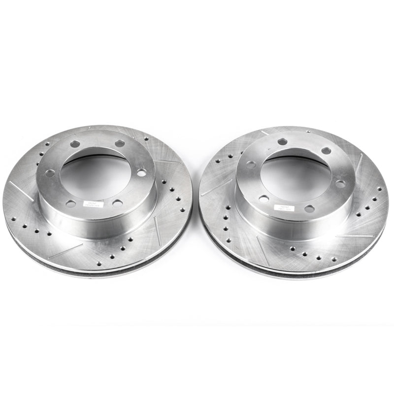 Power Stop 96-02 Toyota 4Runner Front Evolution Drilled & Slotted Rotors - Pair - 0