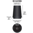 K&N Universal Air Filter (5in Flange / 6-1/2in Base / 4-3/8in Top OD / 8-3/4in Height)-5