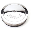 Edelbrock Air Cleaner Pro-Flo Series Round Steel Top Paper Element 14In Dia X 3 75In Dropped Base-12