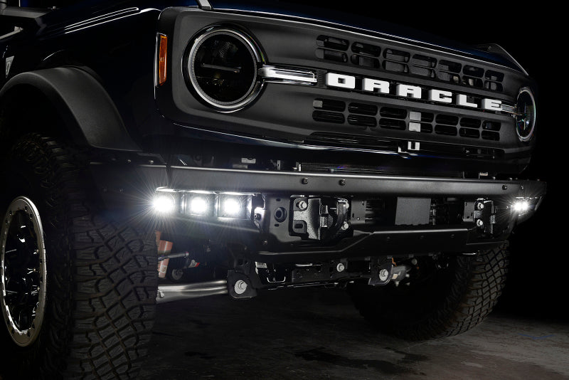 ORACLE Lighting 21-22 Ford Bronco Triple LED Fog Light Kit for Steel Bumper - White